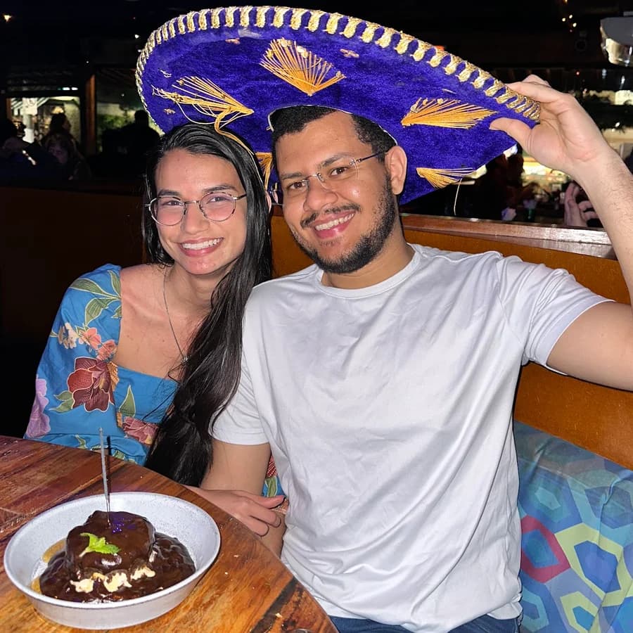 Aniversário dele no lugar de sempre
